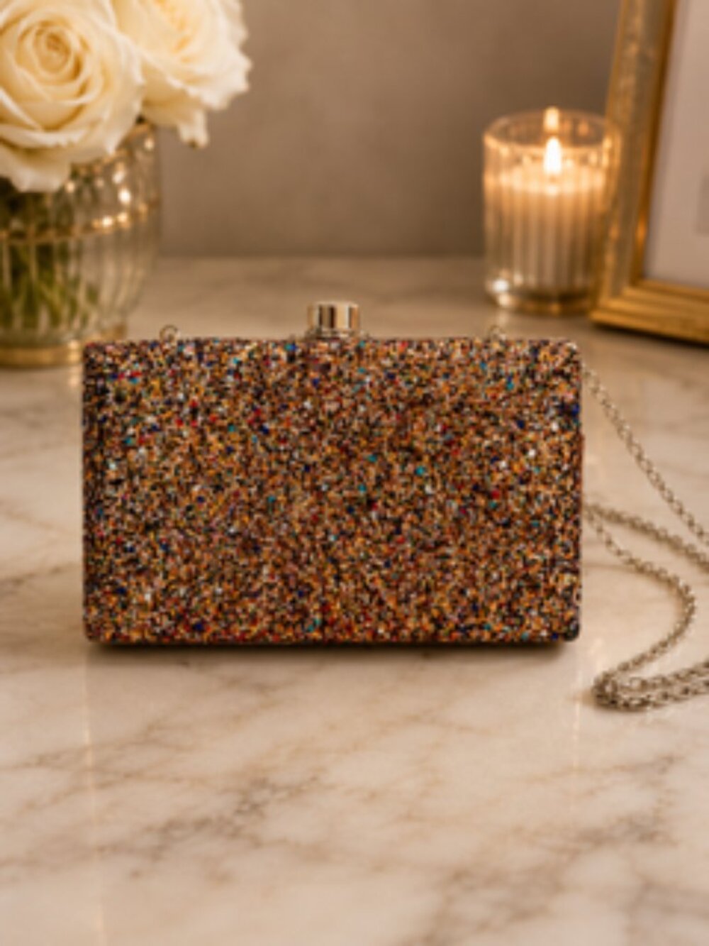 ✨ Glitter Evening Clutch Purse ✨ - Picture 2 of 4